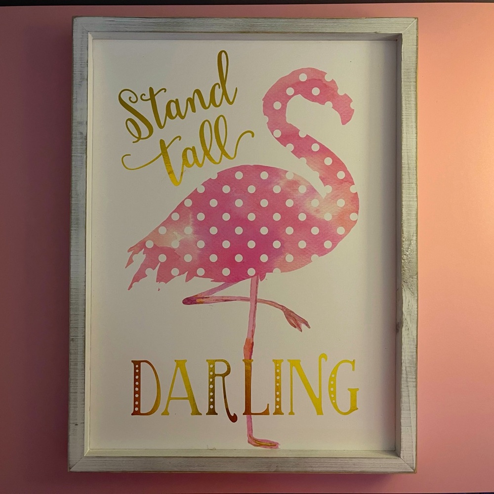 “Stand Tall, Darling” wall hanging